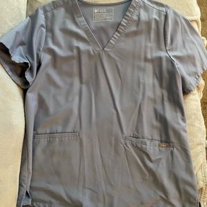 Figs Casma Scrub Top XL Blue